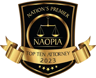 NAOPIA Top Ten Attorneys Badge