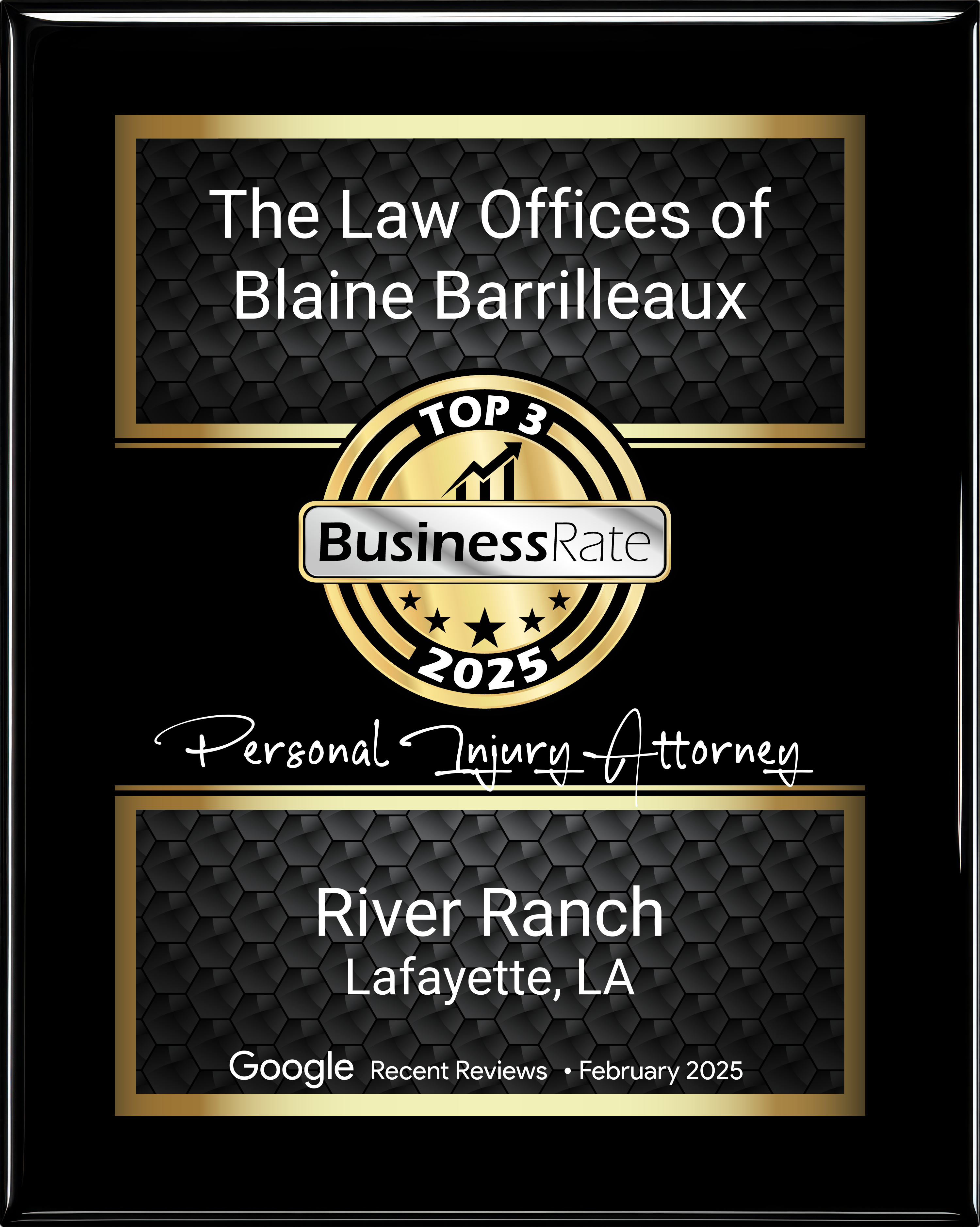 BusinessRate Top 3 Award